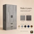 Frost Wardrobe finish options including Grey and Tobacco tones