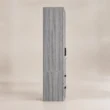 Side profile of the Frost Wardrobe in grey wood-look finish