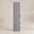 Side profile of the Frost Wardrobe in grey wood-look finish