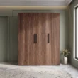 Graino fluted wardrobe styled in a refined contemporary bedroom interior