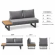 Kade sofa module dimensions: 68.9 by 30.7 by 27.6 inches