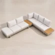 Elevated view of the Nookline 6-seater sectional sofa in an L-shaped layout
