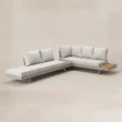 Angled view of the Nookline modular sofa with loose back cushions