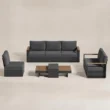 Reefline outdoor sofa set with 3-seater, 2-seater, chair and coffee table