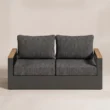 Front view of Reefline 2-seater outdoor sofa