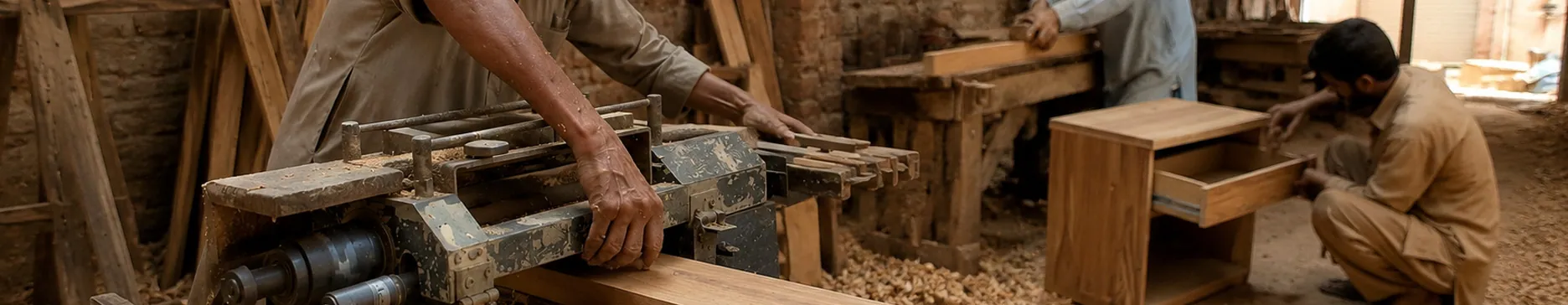 ROCO Interiors furniture workshop heritage in Hussain Agahi Multan