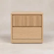 Caldrin Fluted side table front view