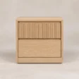 Caldrin Fluted side table front view